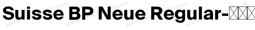 Suisse BP Neue Regular字体转换